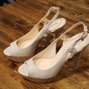 Guess Nude Peep-Toe heels